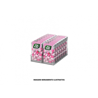 PASTILHAS - TIC TAC - 14,5G MORANGO - DP14